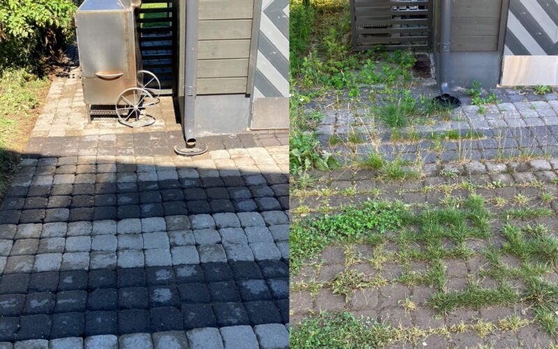 Carousel with Captions Tänavakivide puhastus Hiiumaa