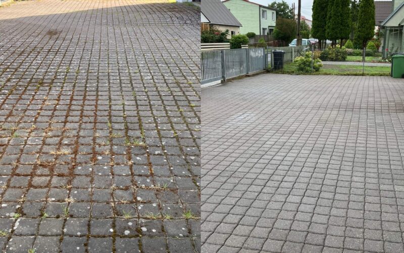 Tänavakivide puhastus firma Saaremaal Võta ühendust kui muruplats vajab niitmist fassaad pesemist
