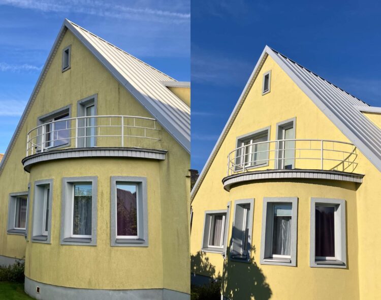 Fassaadipesu teenus Saaremaal ja üle Eesti, krohvfassaadi pesu, fassaadipesu hind