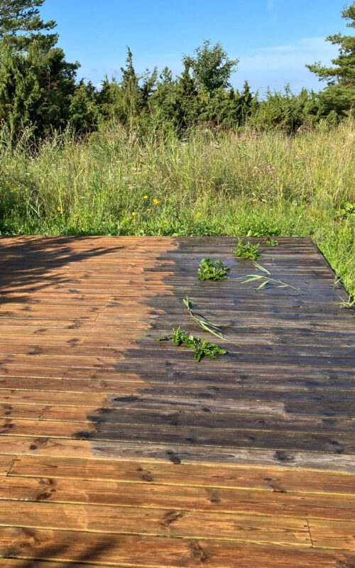 Carousel with Captions puitterrassi pesu ja hooldus