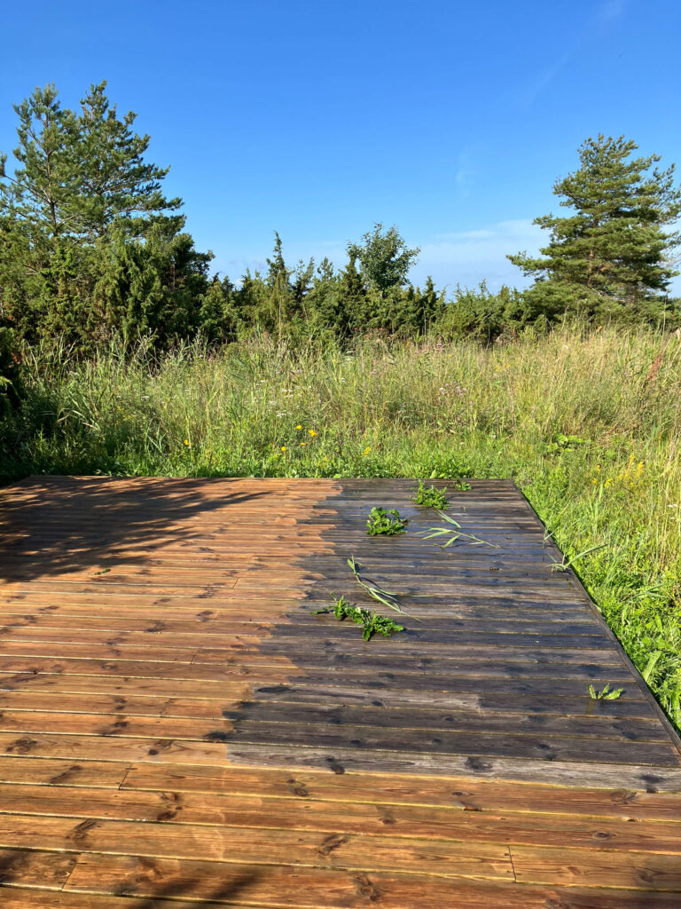 Terrassi hooldus hoolduspesu pinnatöötlus Saaremaal Haapsalu Muhumaa